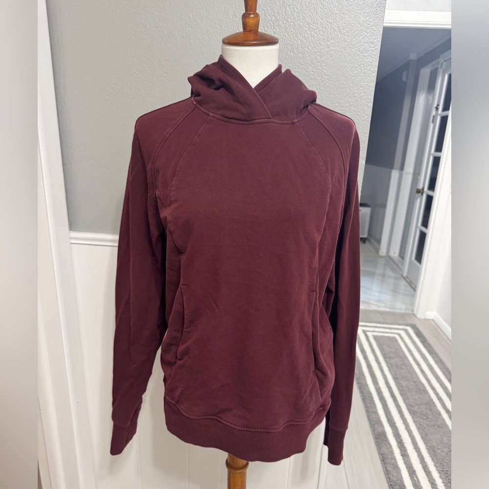 Lululemon Scuba Pullover Hoodie Red Merlot Size 8 - Picture 1 of 8